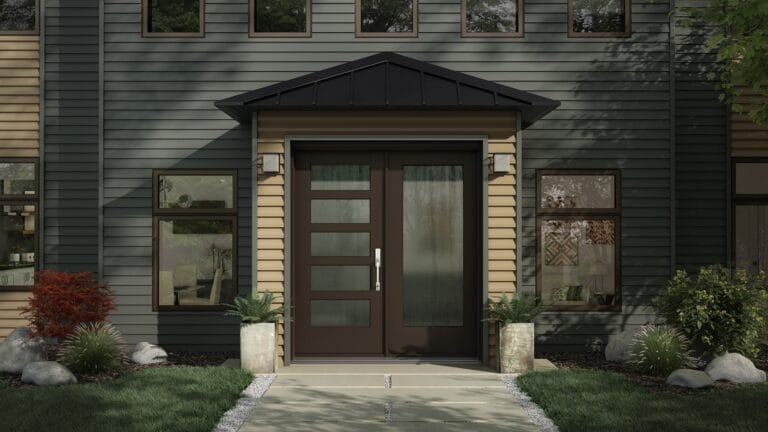 modern entry door